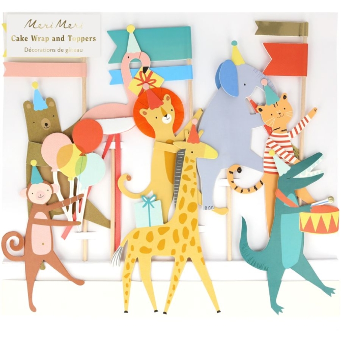 Adornos para tartas - El desfile de los animales 