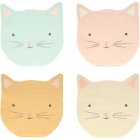 Contiene : 1 x 16 Servilletas Gato Pastel