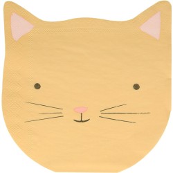 16 Servilletas Gato Pastel. n3