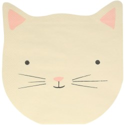 16 Servilletas Gato Pastel. n4