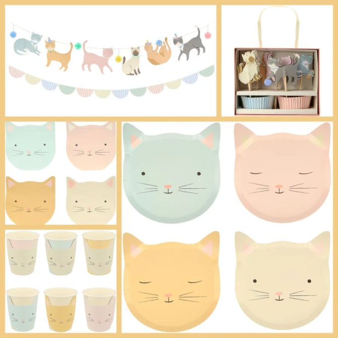 Grande Party Box Gato Pastel 
