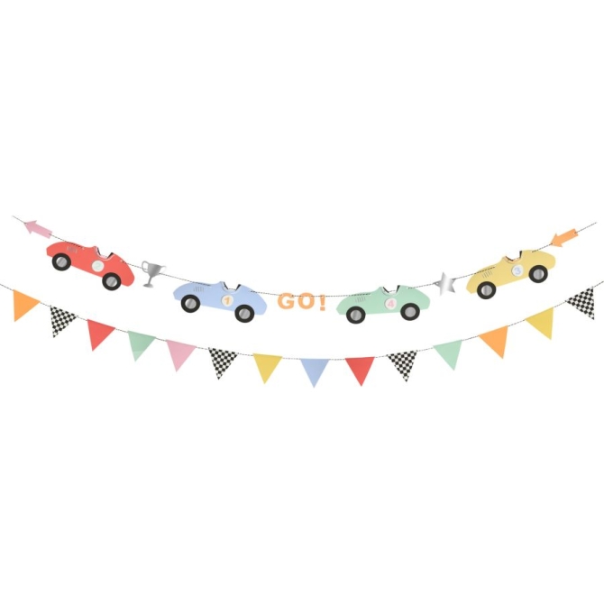 Guirlanda coches de carreras 