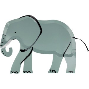 8 Platos Animales Salvajes - Elefante