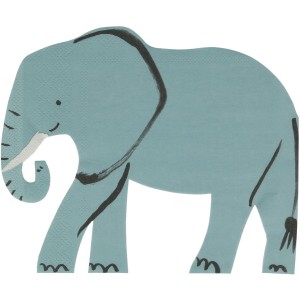 16 Servilletas Animales salvajes - Elefante