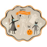 8 Platos Happy Halloween