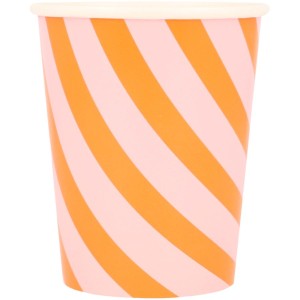 8 Vasos calabaza sonrientes