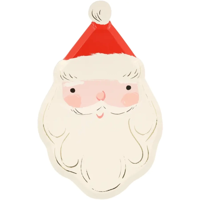 8 platos de Pap Noel 