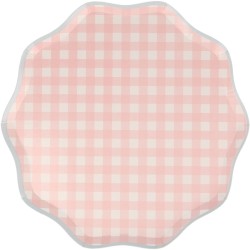 12 Platos Vichy Pastel. n°5
