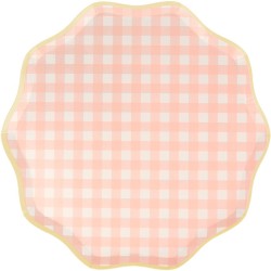 12 Platos Vichy Pastel. n°6