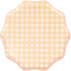 12 Platos Vichy Pastel. n°7
