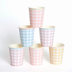 12 Vasos Vichy Pastel. n3