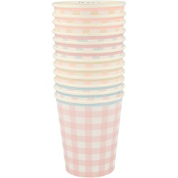 12 Vasos Vichy Pastel. n8