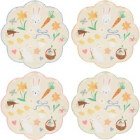 8 platos Happy Easter