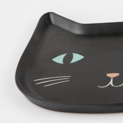 1 plato gato negro - melamina. n°3