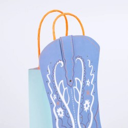 8 bolsas de regalo de botas de vaquero occidentales. n9