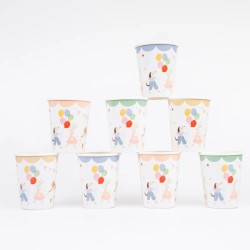 8 tazas de animales de fiesta. n1
