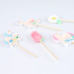 5 Velas - Unicornios de la Pradera. n1