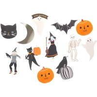 Surtido de 25 pegatinas de Halloween