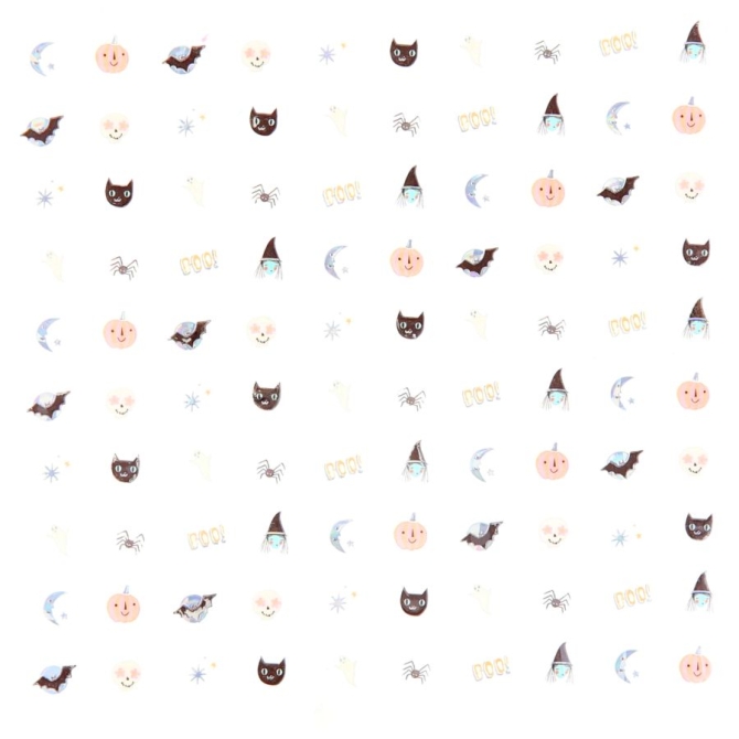 200 pegatinas para uas de Halloween 