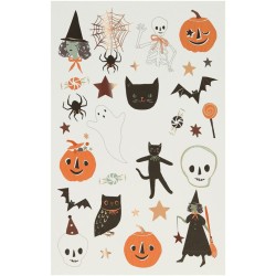 Juego de 2 hojas de tatuajes temporales de Halloween. n1