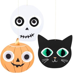 3 decoraciones colgantes para la cabeza de Halloween