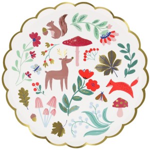 8 Platos Pequeos de Bosque Navideo