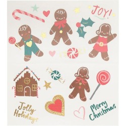 2 Hojas de Tatuajes - Pan de Jengibre. n1