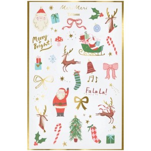 Juego de 2 hojas de tatuajes - Navidad