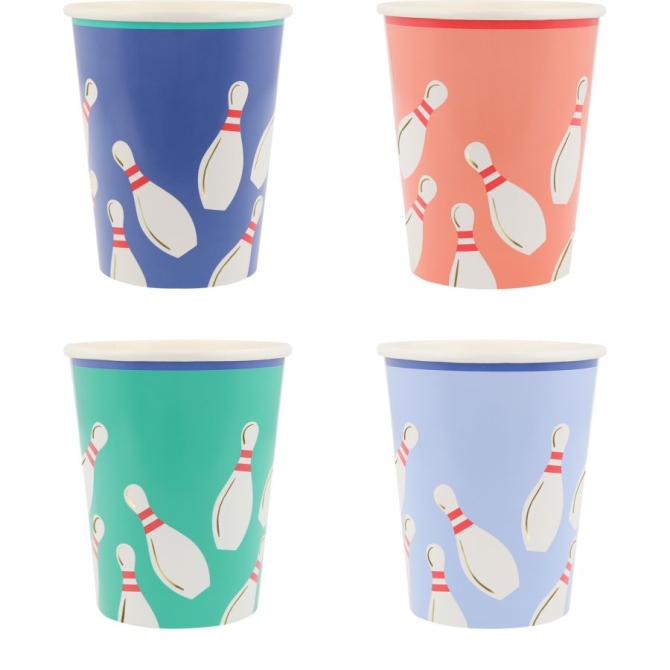 8 vasos de bolos 