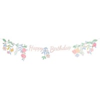 Guirnalda �Happy Birthday� floral