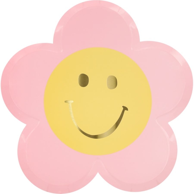 8 platos peque�os Happy Icons Flor 