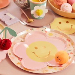 8 platos peque�os Happy Icons Flor. n�1