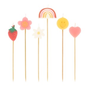 6 velas Happy Icons