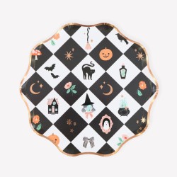 Caja de fiesta de patchwork de Halloween. n�1