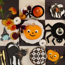 8 platos Patchwork Halloween. n°2