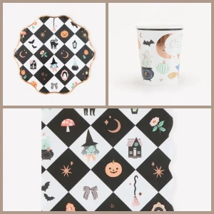 Caja de fiesta de patchwork de Halloween