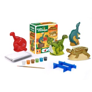Kit creativo de 3 moldes Mundo de los Dinosaurios - Mako Moulages