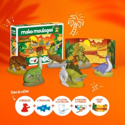 Kit Creativo 6 Moldes Mundo Dinosaurio - Mako Moulages. n13