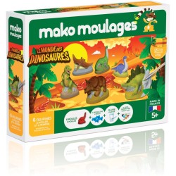 Kit Creativo 6 Moldes Mundo Dinosaurio - Mako Moulages. n14