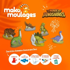 Caja Animacin Mundo de los Dinosaurios - Mako Moulages