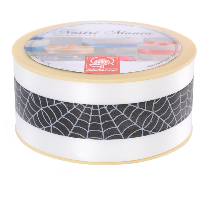 Cinta 20 m Tarta torre Halloween Blanco 