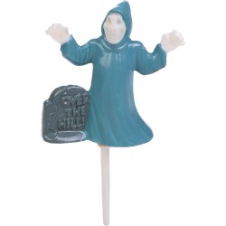 4 palillos Halloween 3D - Plstico. n1