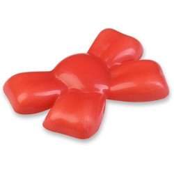 Surtido de 4 lazos curvos de chocolate blanco. n7