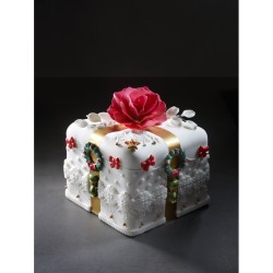 Surtido de 4 lazos curvos de chocolate blanco. n9