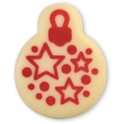 Surtido de 4 adornos navideos de 3, 6 cm de dimetro y chocolate blanco.. n2