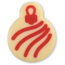 Surtido de 4 adornos navideos de 3, 6 cm de dimetro y chocolate blanco.. n4