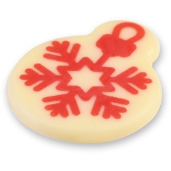 Surtido de 4 adornos navideos de 3, 6 cm de dimetro y chocolate blanco.. n7