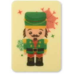 4 placas de chocolate blanco con forma de cascanueces  5 cm. n2