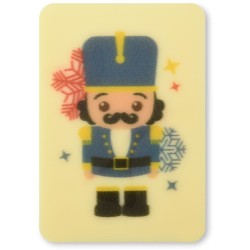 4 placas de chocolate blanco con forma de cascanueces  5 cm. n5