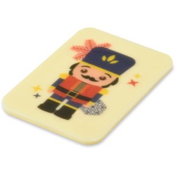 4 placas de chocolate blanco con forma de cascanueces  5 cm. n7